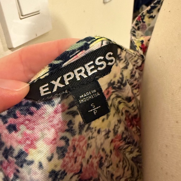 Express Multicolor Floral Mini Dress - Picture 3 of 7